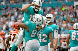 Christian Wilkins and Ryan Fitzpatrick Miami Dolphins
