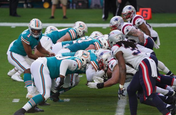 Miami Dolphins and New England Patriots
