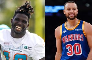 Tyreek Hill and Stephen Curry